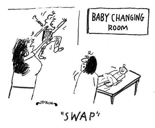 Baby Changing Room: 'Swap.'