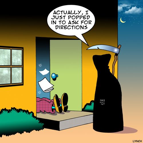 'Actually, I just popped in to ask for directions.'