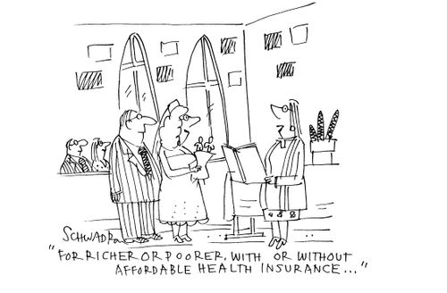 'For richer or poorer, with or without affordable health insurance...'