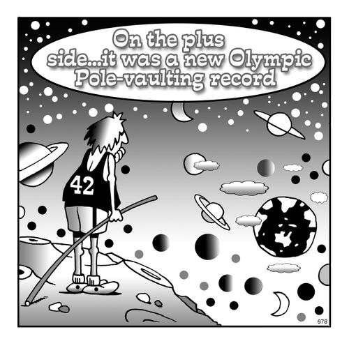 On the plus side...it was a new Olympic Pole-Vaulting record...