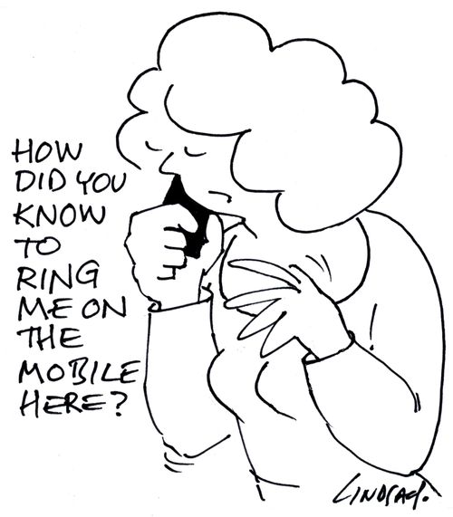 How did you know to ring me on the mobile here?