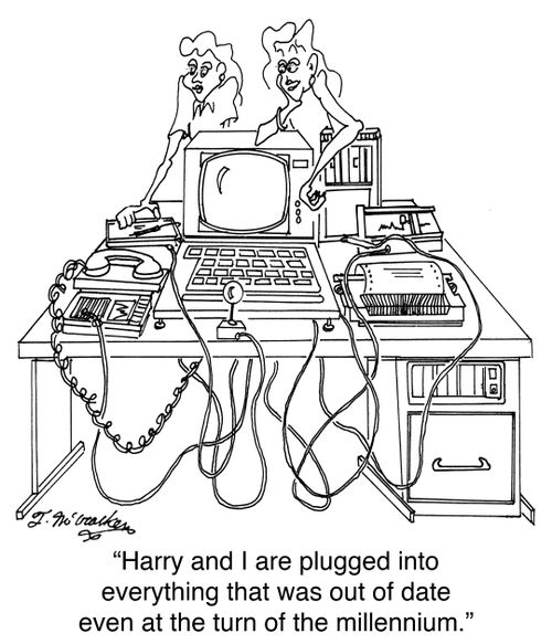 'Harry and I are plugged into everything that was out of date even at the turn of the millennium.'