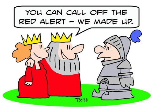 'You can call off the red alert -- we made up.'