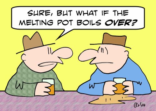 'Sure, but what if the melting pot boils OVER?'