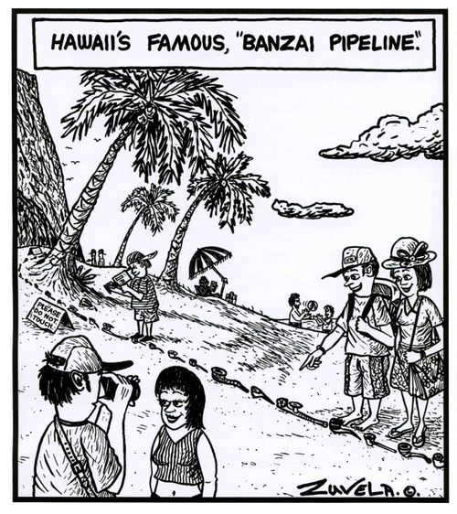 Hawaii's famous,'Banzai Pipeline'.