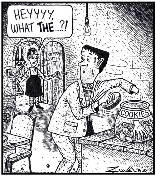 Dr. Frankenstein: 'Heyyyy, What THE...?!' 