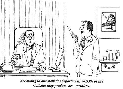 'According to our statistics department, 78.93 of the statistics they produce are worthless.'
