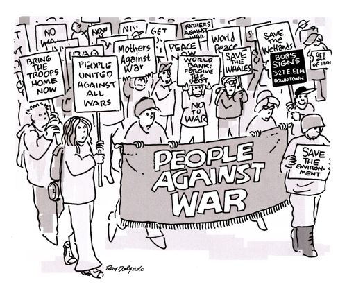 People against war.