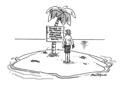 Things to do today: Practice for long distance swim.
