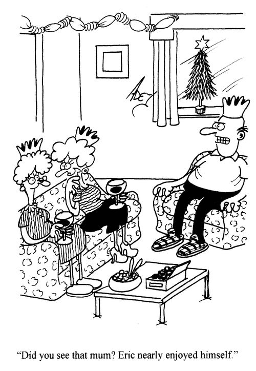 'Did you see that mum? Eric nearly enjoyed himself.'