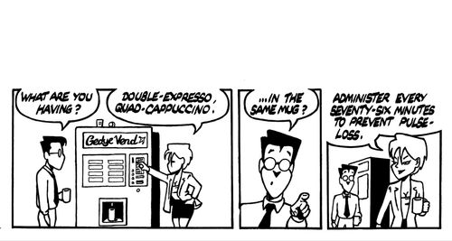 Headphones Strip 8: Caffine hit