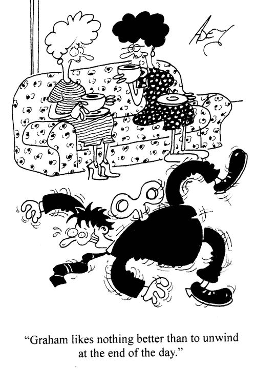 'Graham likes nothing better than to unwind at the end of the day.'