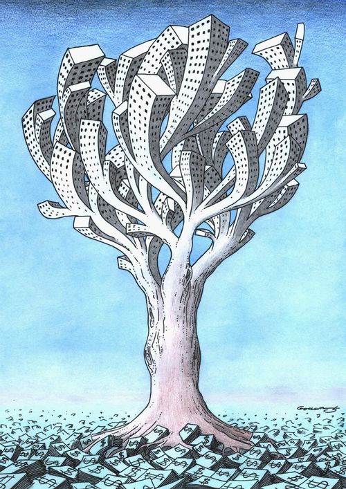 Money feeds tree of property