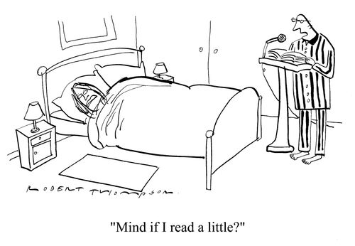 "Mind if I read a little?"