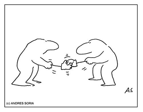 Men shaking hands without touching