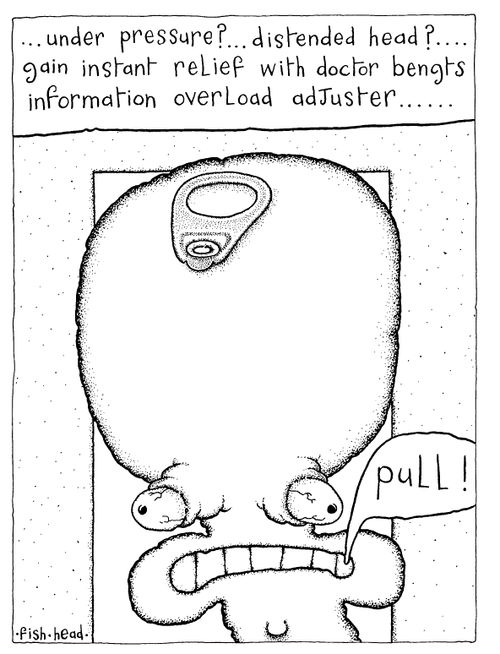 "...Under pressure?..gain instant relief with Doctor Bengts information overload adjuster...."