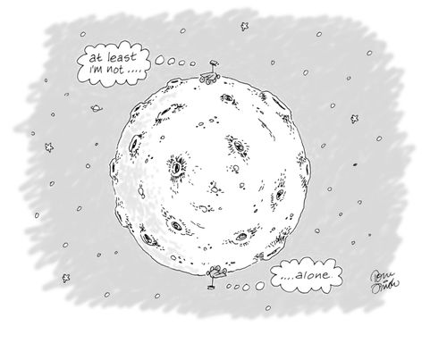 Mars Rovers;  "At least I'm not alone."