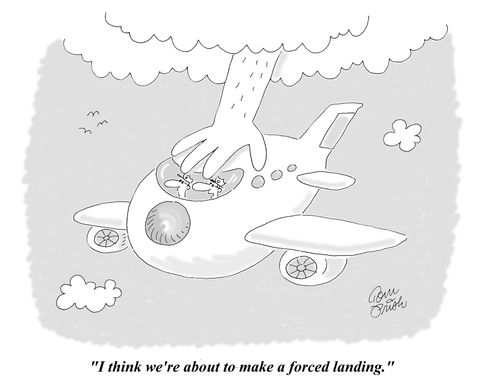 'I think we're about to make a forced landing.'