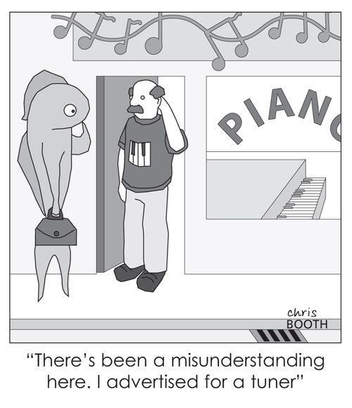 A tuner - not a tuna.