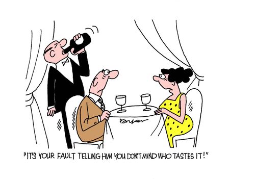 'It's your fault telling you don't mind who tastes it!'
