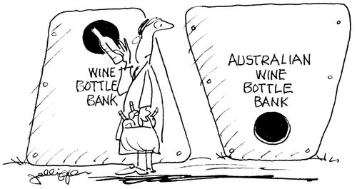 Wine Bottle Bank/Australian Wine Bottle Bank.