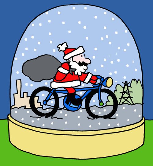 Father Christmas Snow Globe.