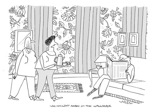 'We couldn't agree on the wallpaper.'