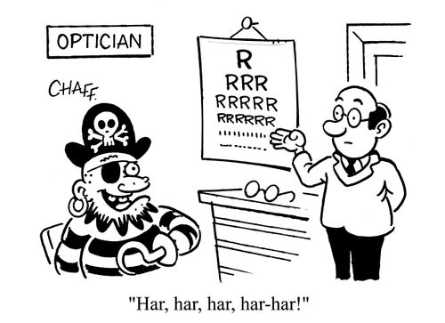 A Pirate at the Opticians.