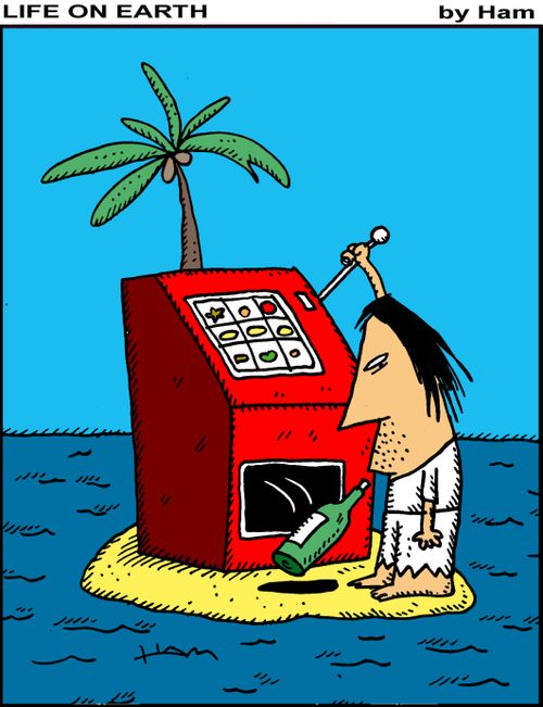 Island one armed bandit.