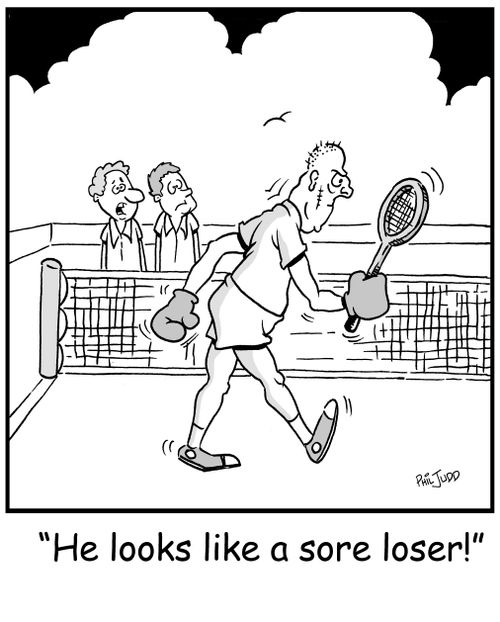 'He looks like a sore loser!'