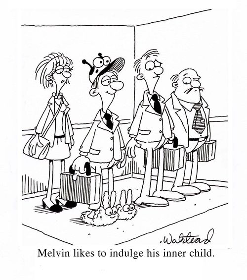 Melvin likes to indulge his inner child.