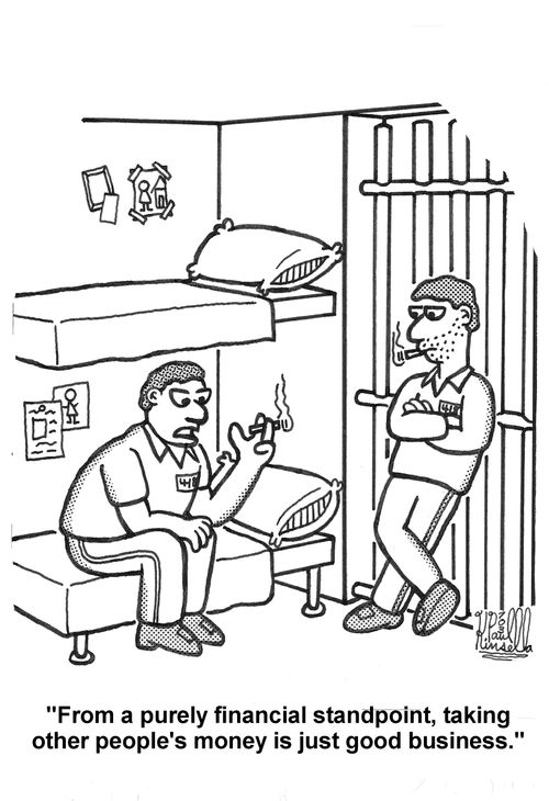 'From a purely financial standpoint, talking other people's money is just good business.'