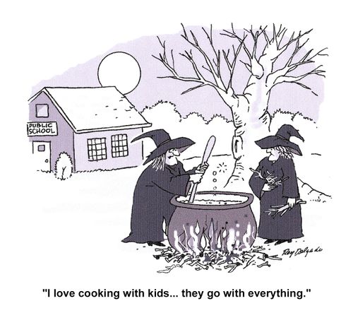 'I love cooking with kids...they go with everything.'