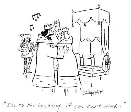 'I'll do the leading, if you don't mind.'