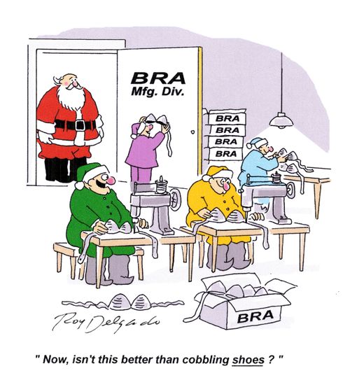 'Now, isn't this better than cobbling shoes?'