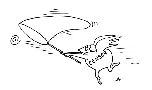 Censoring the internet.