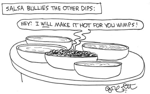 'Hey!  I will make it hot for you wimps!'