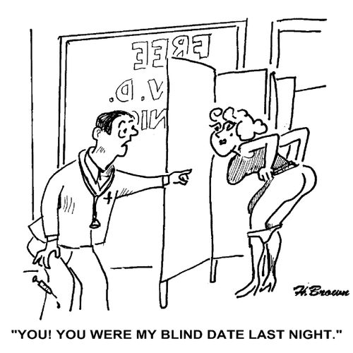 'You! You were my blind date last night.'