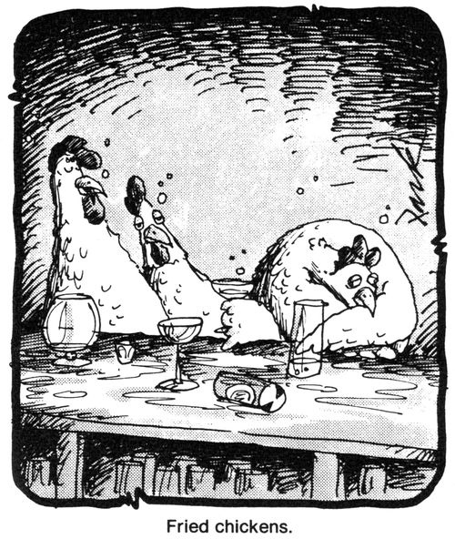 'Fried chickens.'