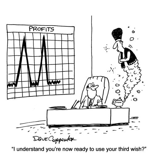 'I understand you're now ready to use your third wish?'