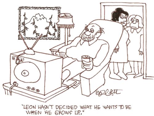 'Leon hasn't decided what he wants to be when he grows up.'