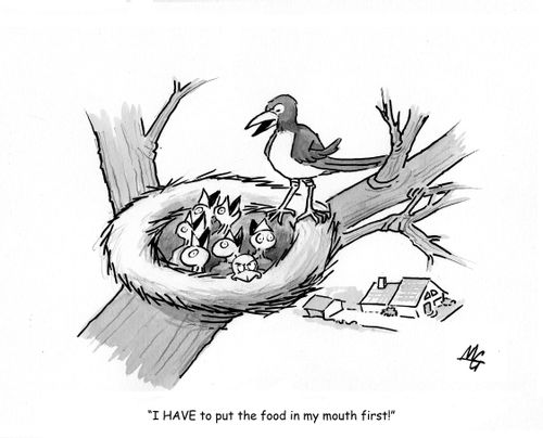 'I HAVE to put it in my mouth first.'