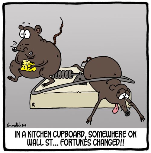 In a Kitchen Cupboard, somewhere on Wall St...fortunes changed!!