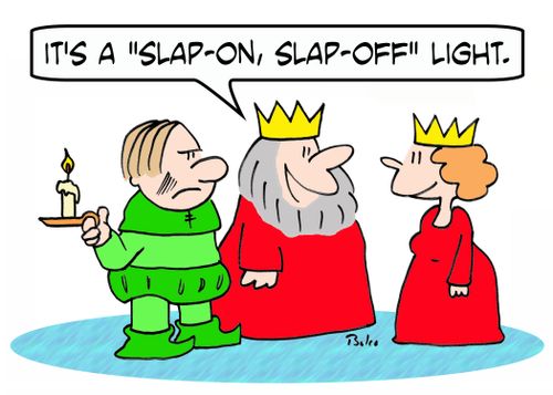 'It's a 'slap-on, slap-off' light.