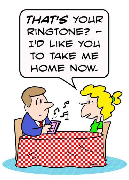 'THAT'S your ringtone? - I'd like you to take me home now.'