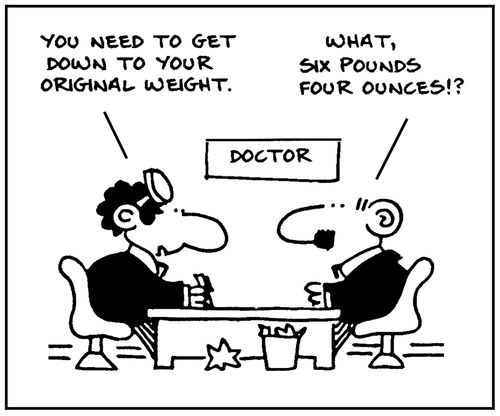 'You need to get down to your original weight.'
