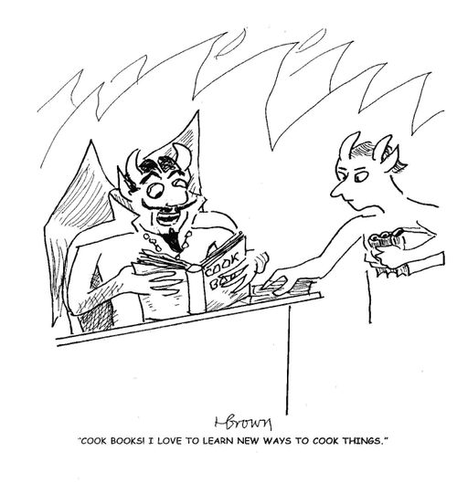 'Cook books! I love to learn new ways to cook things.'