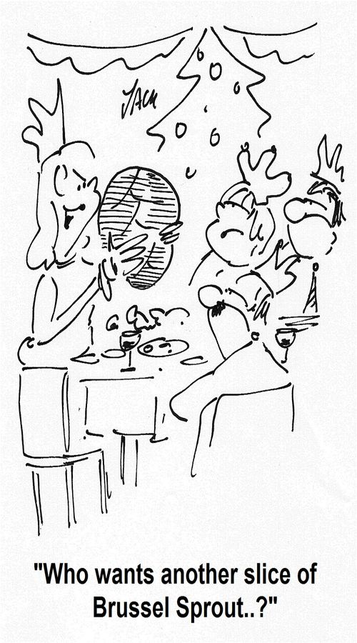 'Who wants another slice of Brussel Sprout...?'