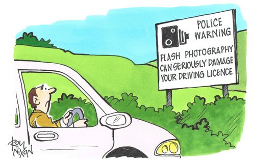 Police Warning - Flash photography can seriously damage your driving licence.