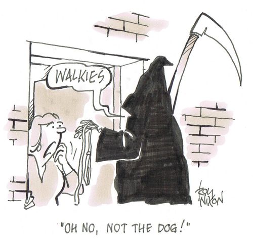 'Oh no, not the dog!'